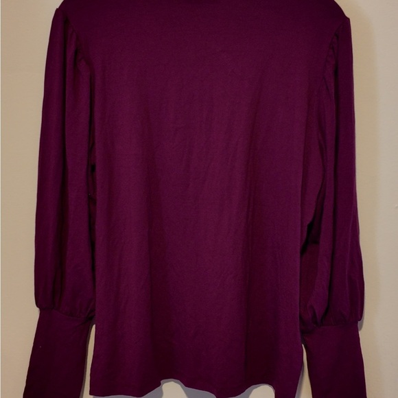 Eloquii Elements Mock Neck Puff Sleeve Blouse – Loose Fit Size 14/16 - Picture 3 of 7